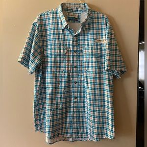 Magellan Fish Gear Plaid Shirt, size large